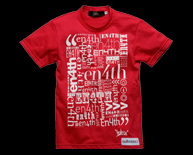 ランダムロゴプリント・チビTシャツ