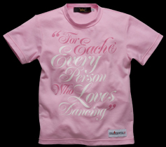 ［LADIES］メッセージプリント・チビTシャツ/ピンク