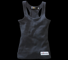 ［LADIES］リブタンクトップ/ブラック