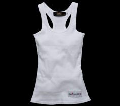 ［LADIES］リブタンクトップ/ホワイト