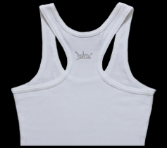 ［LADIES］リブタンクトップ/ホワイト