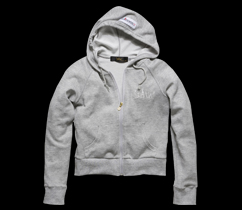 ［LADIES］通気コントロール薄手ショートZIPパーカー/グレー