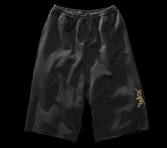 ［MENS］通気コントロール・八分丈スウェットパンツ/ブラック